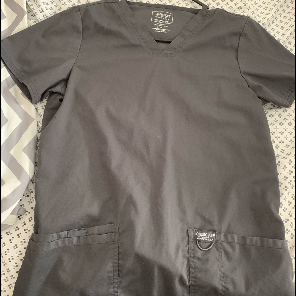 Various brands of scrubs